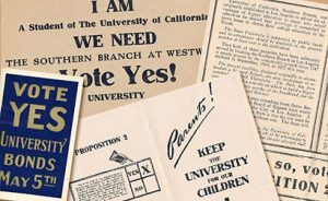 Propaganda created by students and alumni helped convince voters to overwhelmingly approve funding in 1925 to purchase UCLA's Westwood campus.