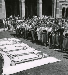 Raising funds for a new victory flag