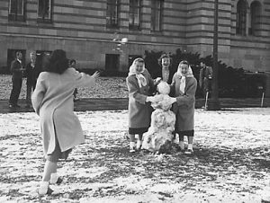 Snowfall at UCLA, January 1949