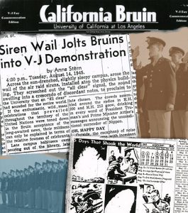 California Bruin announces V-J Day