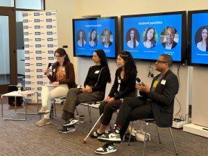 UCLA Disability Alumni Network - four panelists in conference room