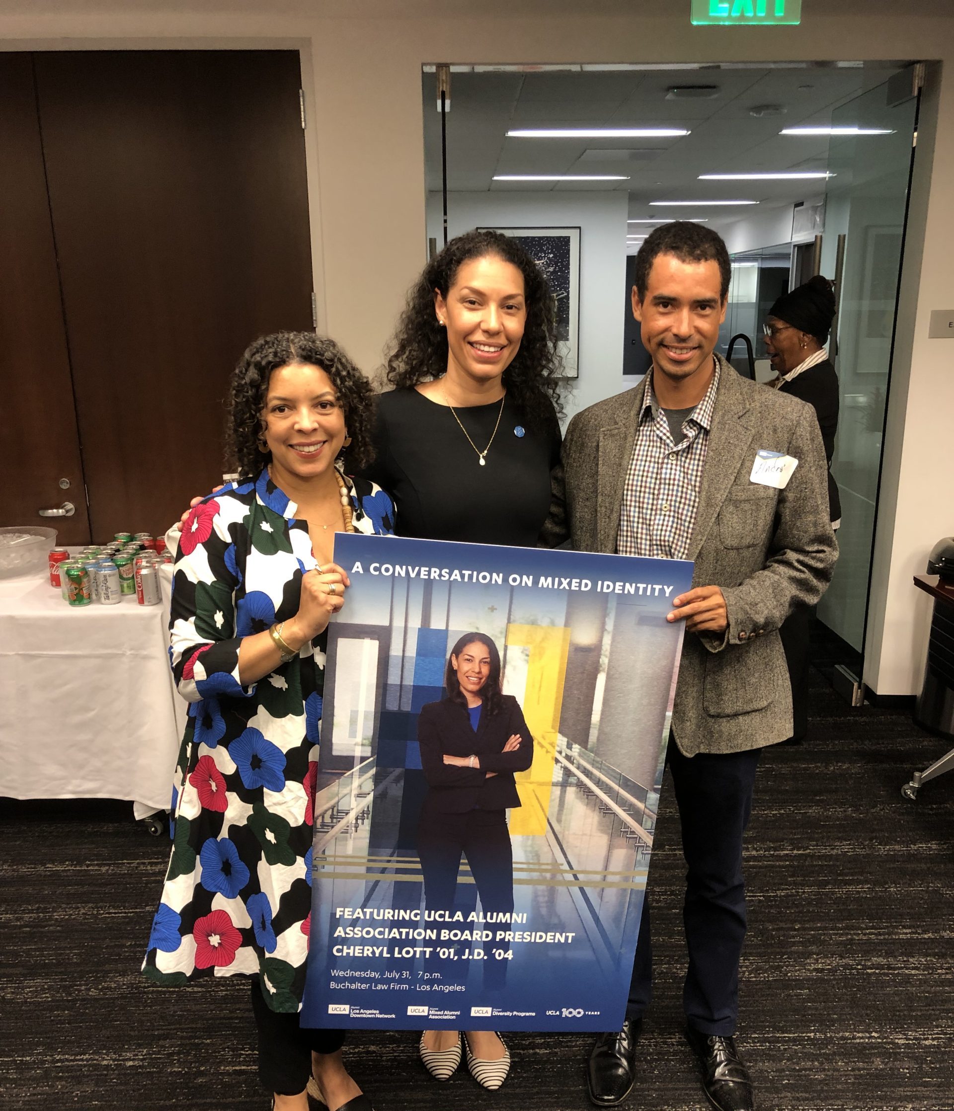 Cheryl Lott and two others at Mixed Alumni Association
