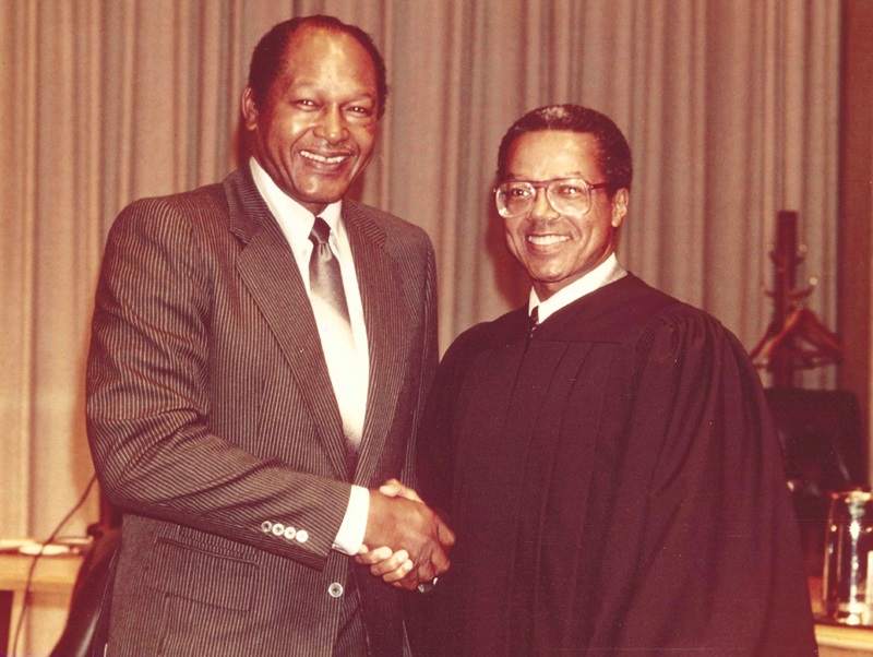 Tom Bradley and Sherrill Luke