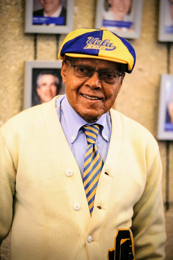 Sherrill Luke '50 at JWAC - Kelps Cap and Yell Sweater