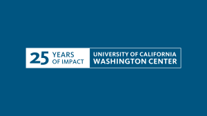 25th Anniversary of the UC Washington Center Reception