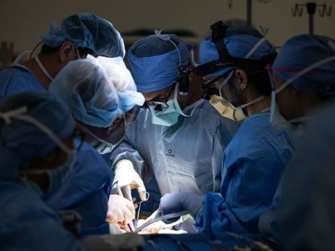 Surgeons working