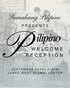 Pilipino Welcome Reception supported by the Pilipino Alumni Association