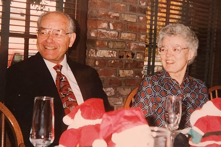 Roy '50, M.S. '52, Ph.D., and Jean Whiteker (courtesy of Scott Whiteker)