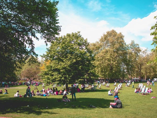 People in park