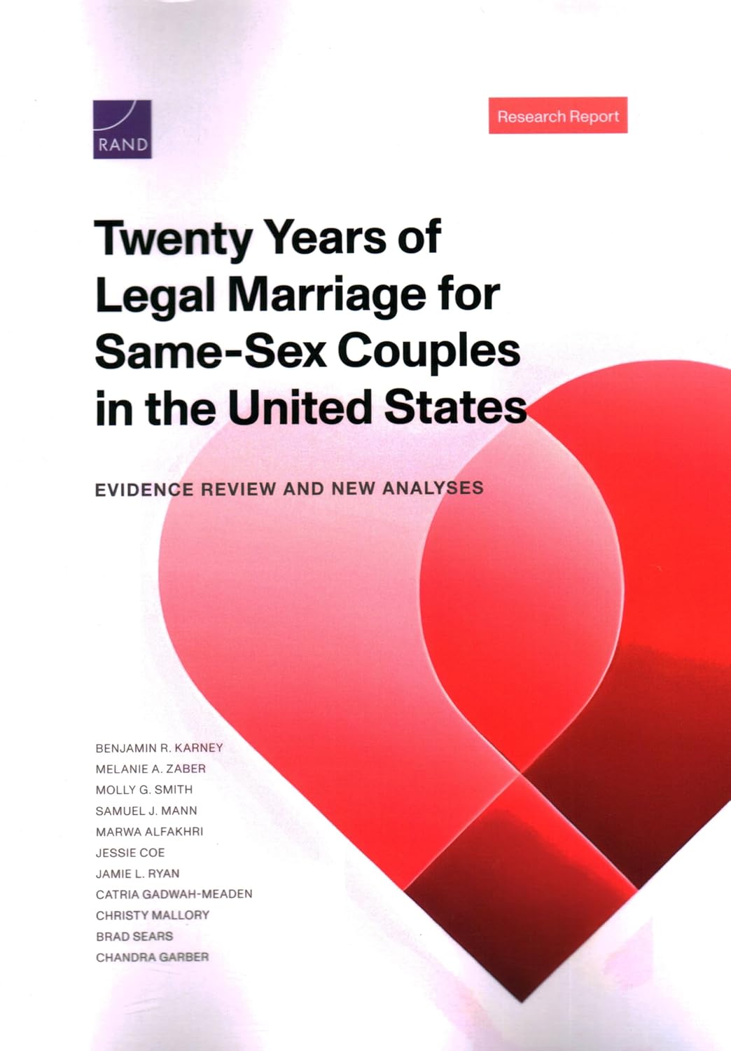 Twenty Years of Legal Marriage for Same-Sex Couples book cover