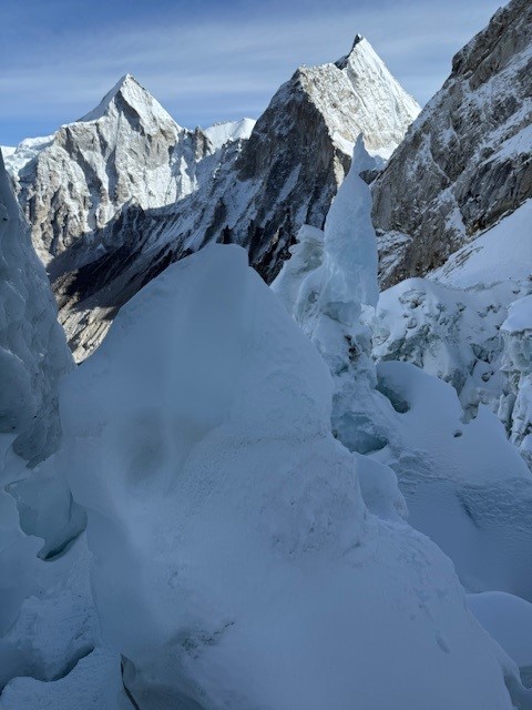 Khumbu icefall - on the way to Mount Everest summit