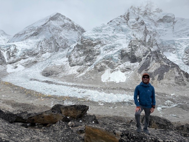 Dean Poulakidas &mdash; acclimatization hike above basecamp