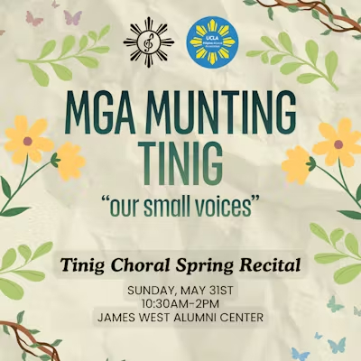 PAA MG Munting Tinig Event Flyer: "Our small voices"